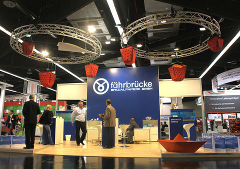 Messestand der Fährbrücke Spezialpapiere GmbH auf der FachPack 2012 in Nürnberg