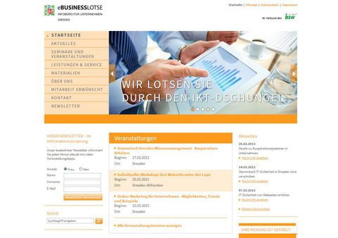 eBusiness-Lotse Dresden Website