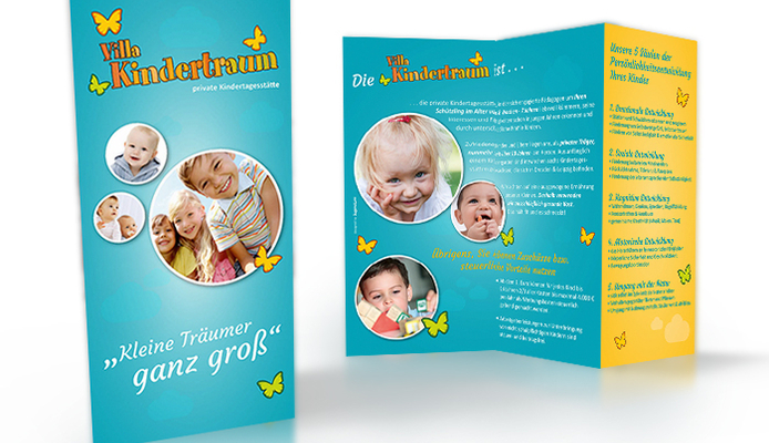 Flyer für Villa Kindertraum