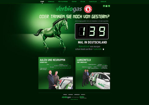 Responsive Webdesign verbiogas