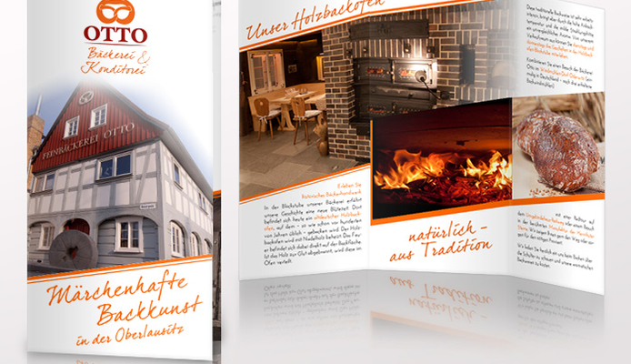 Flyer für Bäckerei Otto