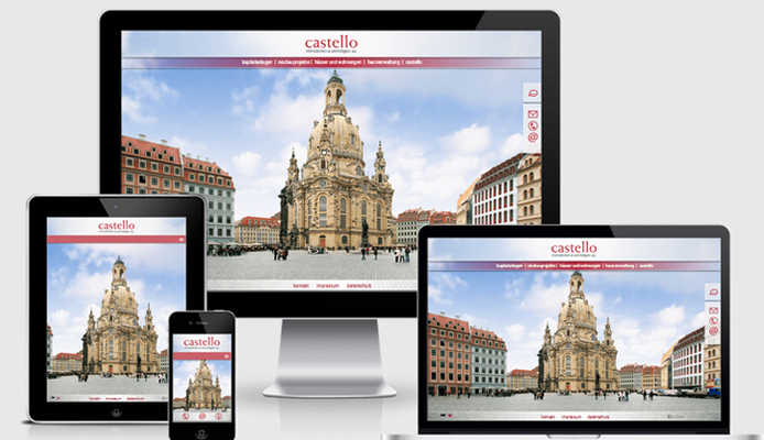 responsive Websdesign für die castello AG