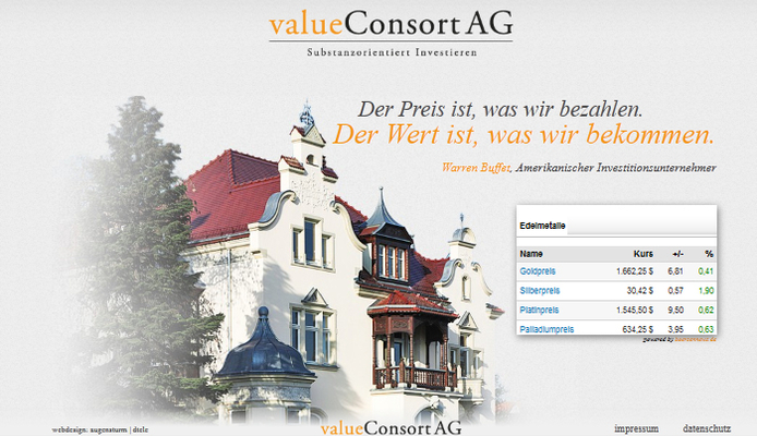 Website valueConsort Ag