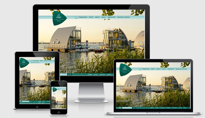 Responsive Website des Lausitzer Seenland Resort