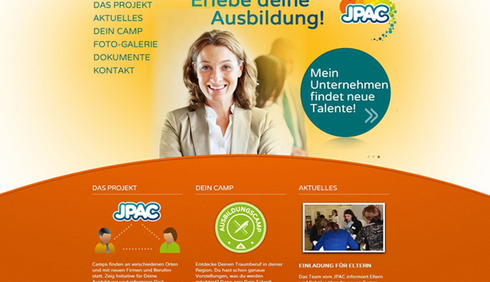 Ausbildungscamp.de Website