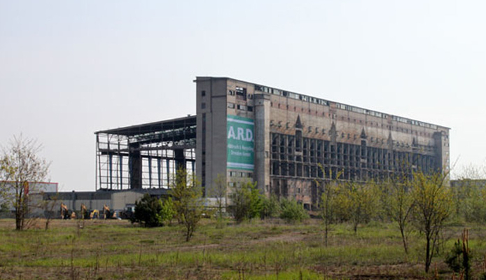 Knall des Jahres - Erfolgreiche Sprengung des Kraftwerkes II in Lübbenau am 09.05.2010