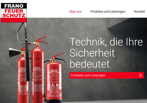 Website und Webdesign Frano Feuerschutz