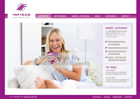 Launch Website Infinus Hausverwaltung