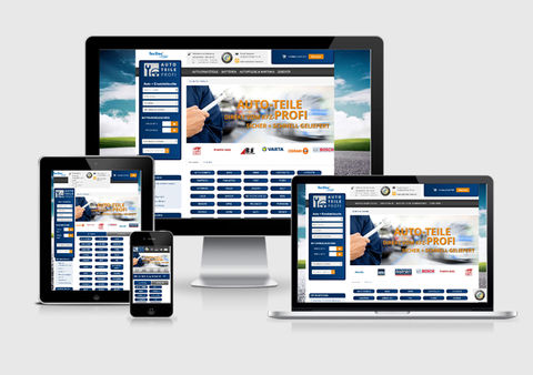 Auto teile Profi Webshop Responsive Webdesign